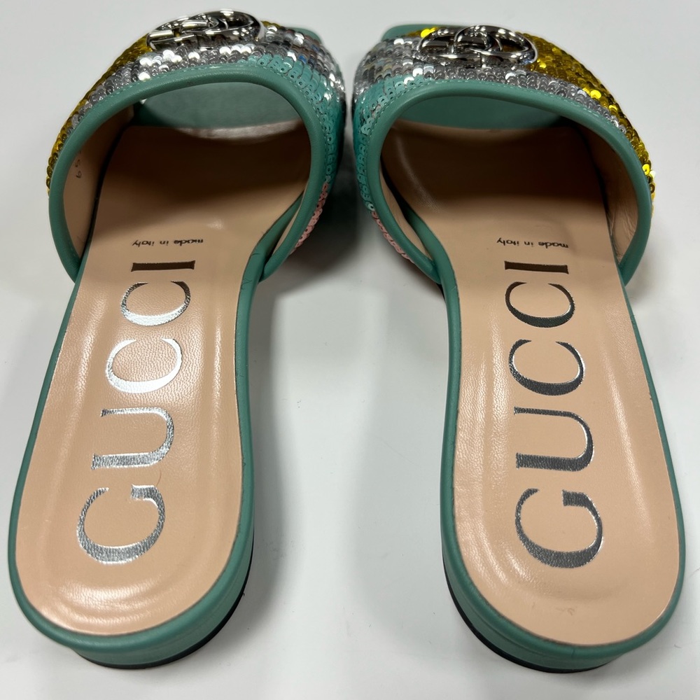 Gucci Marmont Sequin Slides - Picture 3 of 3
